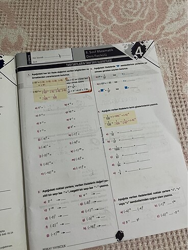 Beden Berkay Yayıncılık 8.Sınıf Matematik 1.Dönem Fasikül