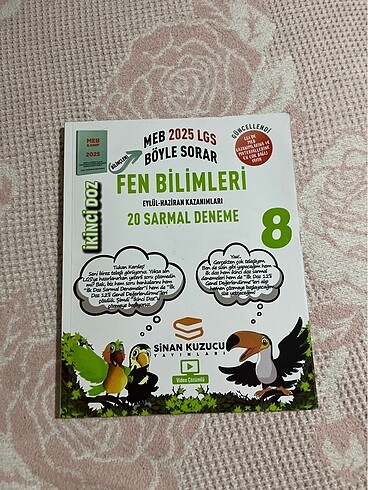 8. Sınıf sınan kuzusu yayınları fen denemeler