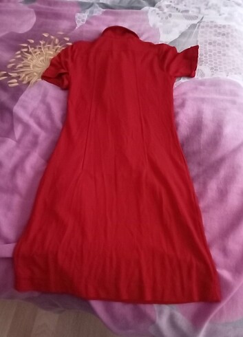 m Beden Kırmızı fermuarlı elbise