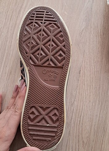 37 Beden çeşitli Renk Leopar desenli converse