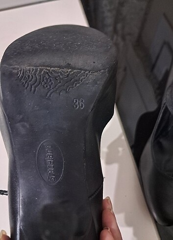 36 Beden Deri topuklu ayakkabı