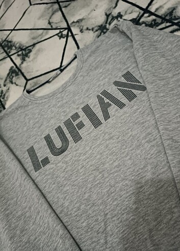 Lufian baskılı sweatshirt 