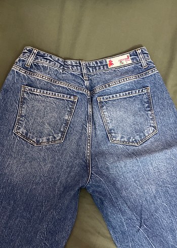 Gri Tonlarda Kadın Midi Boy Denim Jean 28/28 beden. - Görsel 4