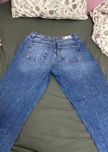 Gri Tonlarda Kadın Midi Boy Denim Jean 28/28 beden. - Görsel 5