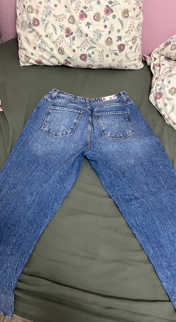 Gri Tonlarda Kadın Midi Boy Denim Jean 28/28 beden. - Görsel 5