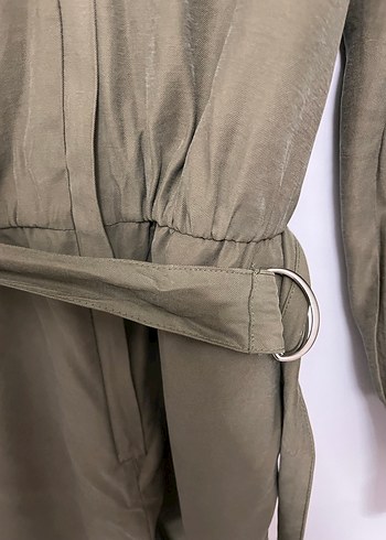 Kadın haki  Uzun Kemerli Tulum - Görsel 3