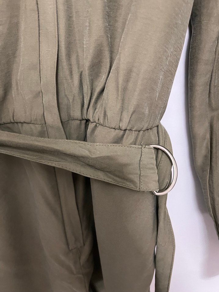 Kadın haki  Uzun Kemerli Tulum - Görsel 3