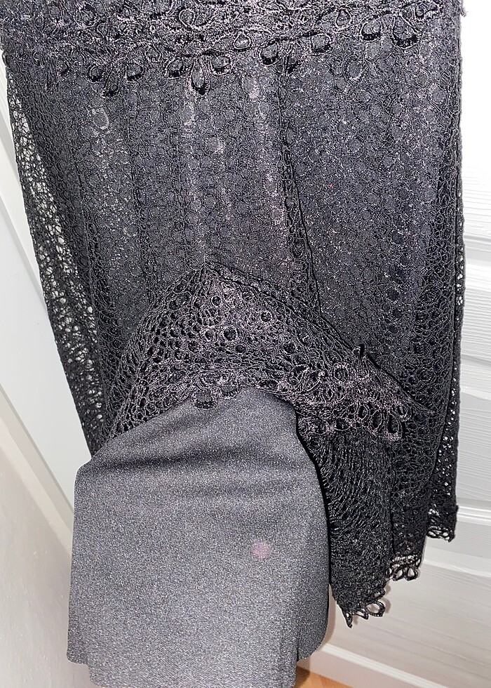 Genç kız dantelli elbise - Görsel 5