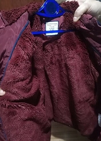 9 Yaş Beden bordo Renk Erkek çocuk mont