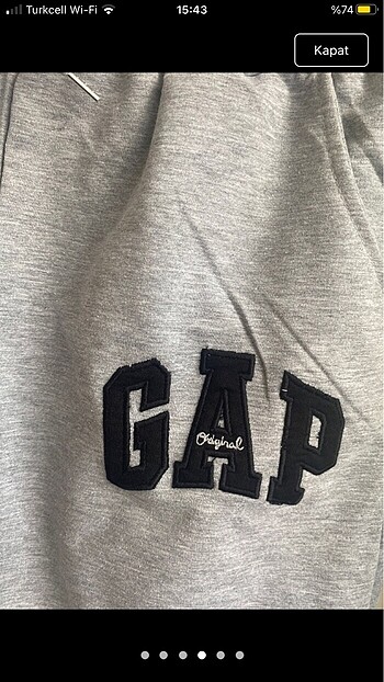 xl Beden Gap yazılı şort