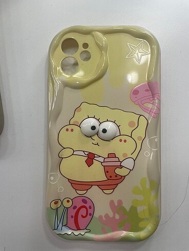 iPhone 11 sarı desenli telefon kılıfı