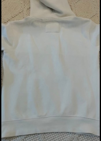 Beyaz Kapüşonlu Pull&Bear Sweatshirt - Görsel 2