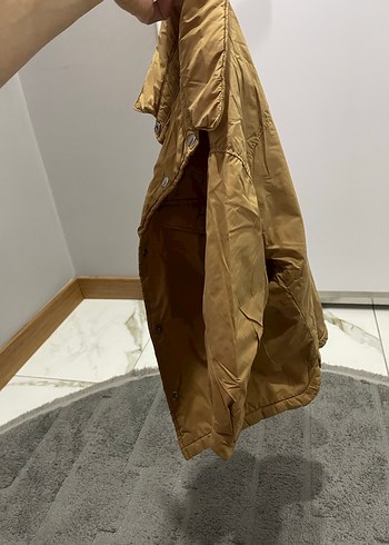 Bej Düğmeli Erkek Çocuk Kaban - Görsel 7