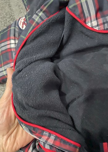 Gri Erkek Bebek Peluş Mont ve Pantolon Takımı - Görsel 3