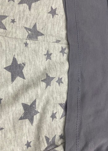 Gri Yıldız Baskılı Çocuk Pijama Takımı - Görsel 2