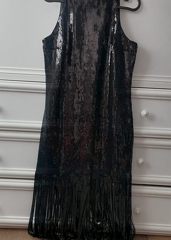 zara pullu gece elbisesi - Görsel 2