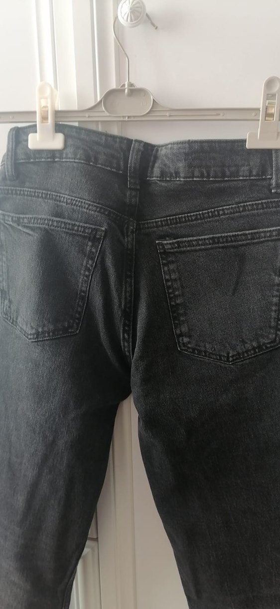 Zara Siyah  Kadın Kot Pantolon - Görsel 3