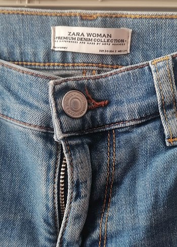 Kadın Mavi  Kot Pantolon boru paça hiç giyilmemiştir - Görsel 2