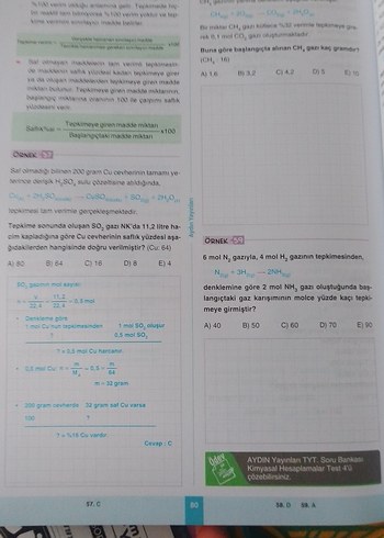 TYT AYDIN YAYINLARI KİMYA KONU ANLATIMLI FASİKÜL ı - Görsel 4