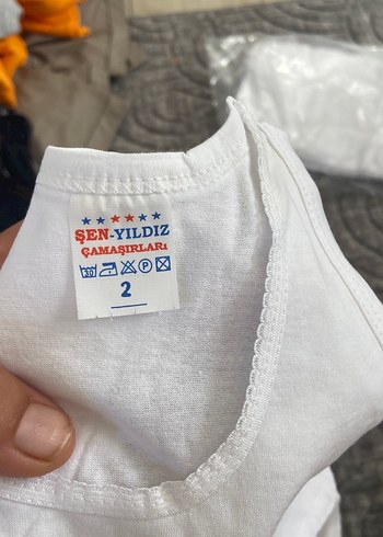 Zara Beyaz Çocuk Atlet kız 2/3 uyumlu elimde 50 adet var