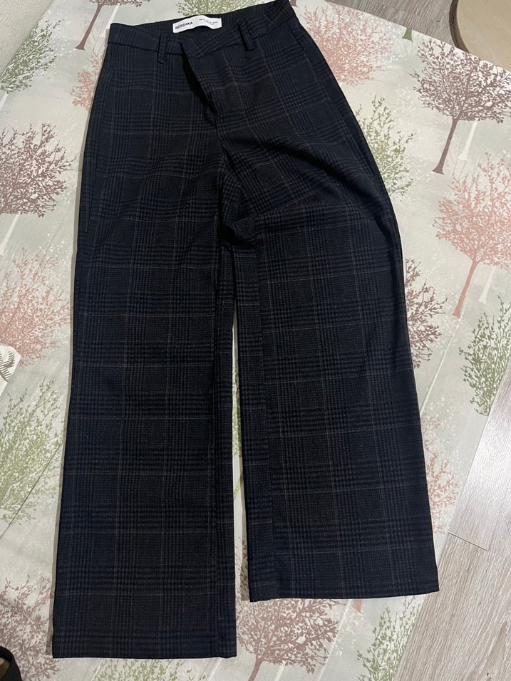 Gri Ekose Klasik Pantolon — görsel 3/5
