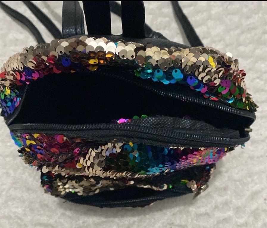 Renkli Payetli kız Sırt Çantası - Görsel 2