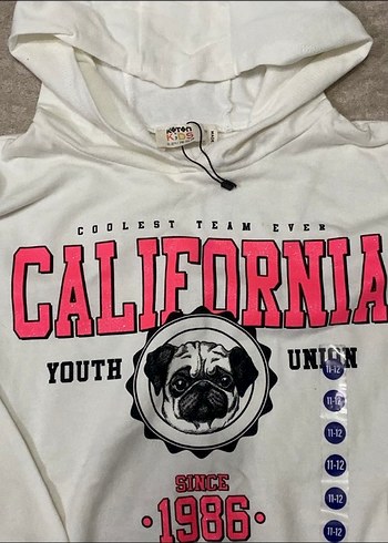 Beyaz Baskılı sweatshirt - Görsel 2