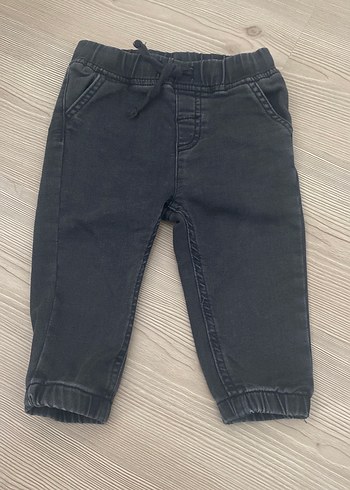 Erkek Çocuk Gri Rahat Kesim Kot Pantolon