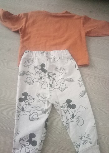 LC Waikiki Baskılı Kahverengi Erkek Bebek Takımı