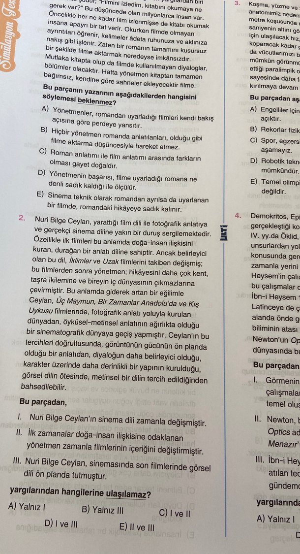 TYT Türkçe Soru Bankası - Ulti Yayınları - Görsel 3