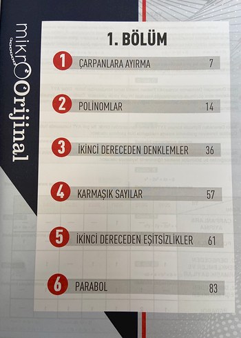 AYT Matematik Soru Bankası MikrOOrijinal - Görsel 3