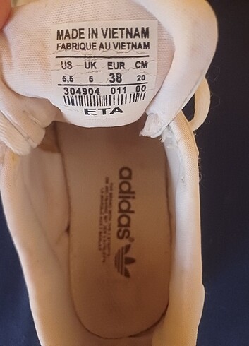 38 Beden beyaz Renk Adidas superstar