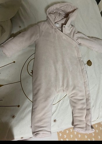 H&M Kışlık Tulum Bej- Bebek Kozmonot - Görsel 5