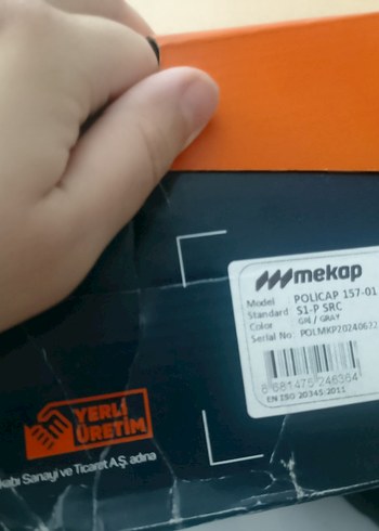 Mekap Jüpiter 157-01 S1 SRC Gri Süet İş Ayakkabısı 43 NUMARA - Görsel 2