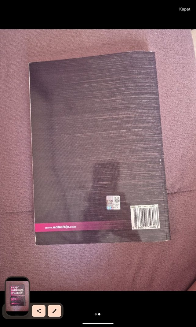 Bulaşıcı Hastalıklar Hemşireliği Kitabı - Görsel 2