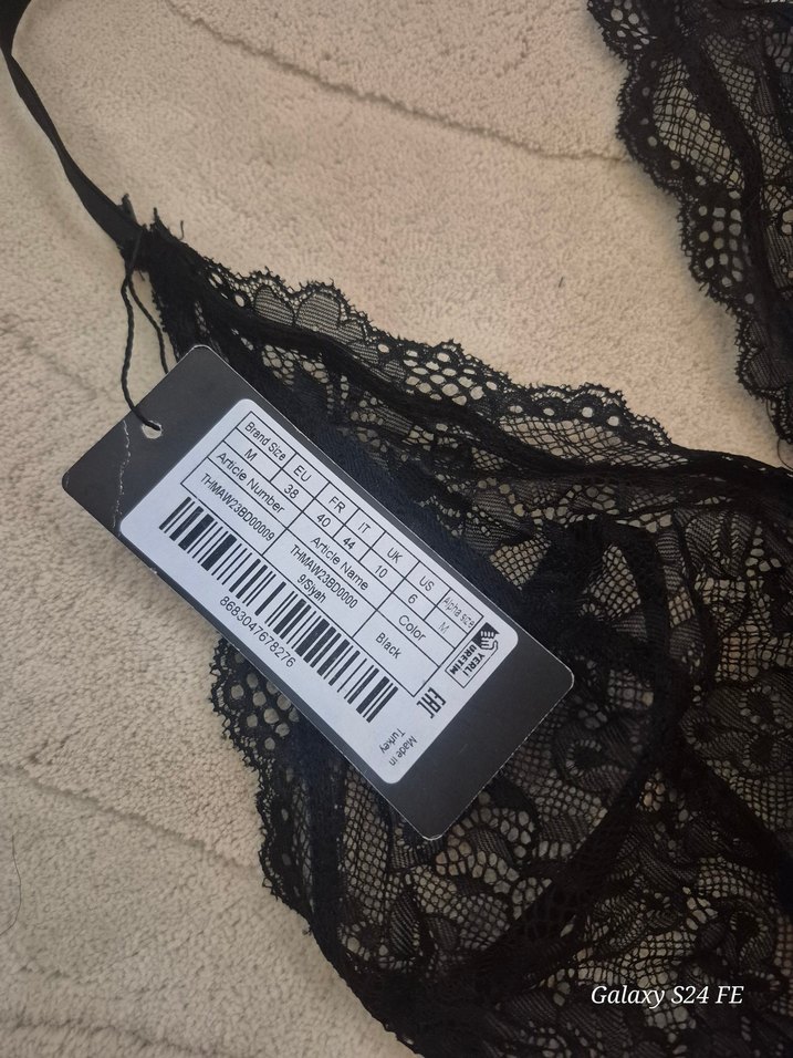 Siyah Dantel Midi Kadın İç Giyim - Görsel 2