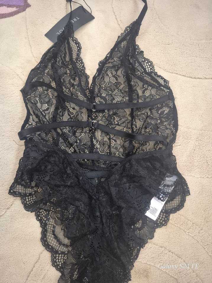 Siyah Dantel Midi Kadın İç Giyim - Görsel 4