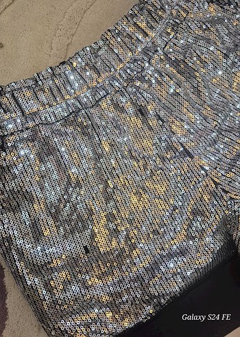 Gri Payetli Mini Kadın Takım - Görsel 5