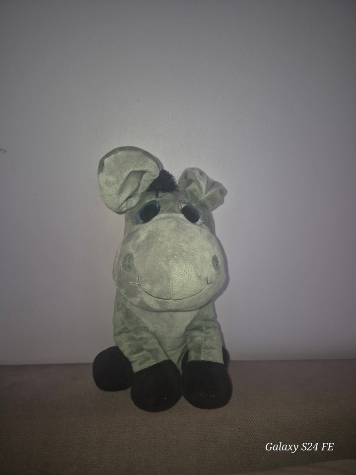 Gri Peluş Oyuncak At - Görsel 2