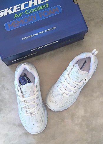 Skechers Beyaz Platform Topuklu Spor Ayakkabı - Görsel 5