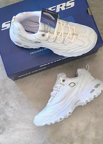 Skechers Beyaz Platform Topuklu Spor Ayakkabı - Görsel 8