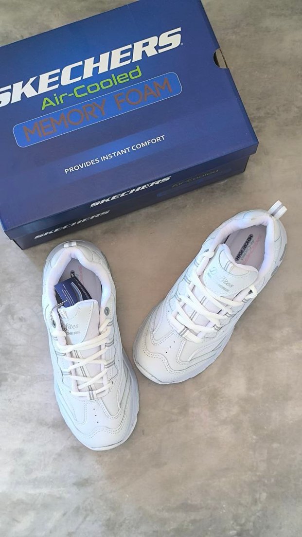 Skechers Beyaz Platform Topuklu Spor Ayakkabı - Görsel 5