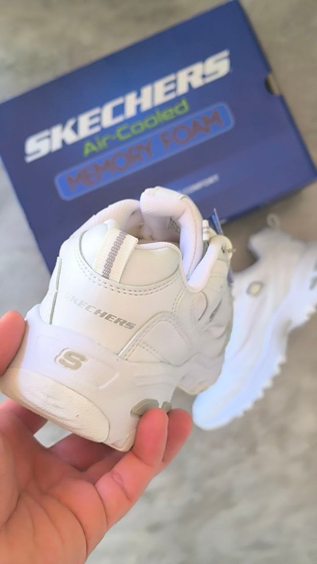 Skechers Beyaz Platform Topuklu Spor Ayakkabı - Görsel 4