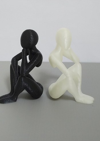 Beyaz ve Siyah Dekoratif Figürler - Görsel 5