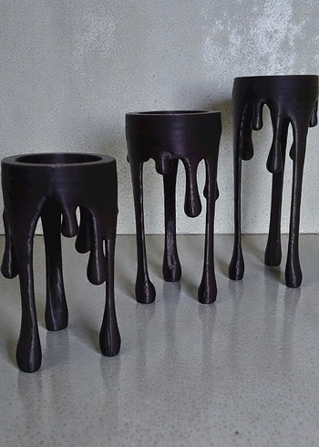 Siyah Dekoratif Mumluk Seti - Görsel 2