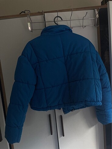 36 Beden mavi Renk Bershka mont