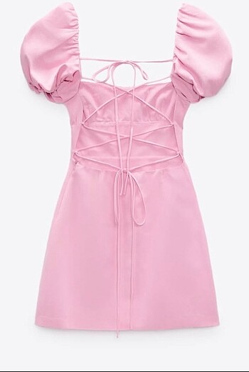 s Beden Zara pembe elbise