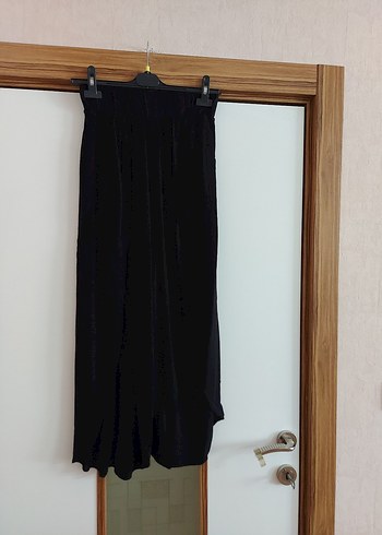 LC Waikiki Siyah Salaş Kadın Uzun Kumaş Pantolon