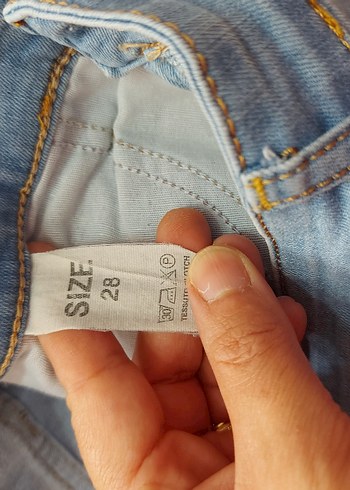 m Beden mavi Renk Mavi Normal Boy Kadın Denim Pantolon
