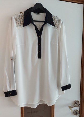 Uzun Kollu V Yaka Gömlek - Görsel 3